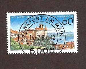 [1618] BRD 1988, Carimbo do dia, Goma original, Meersburg Castle - Picture 1 of 1