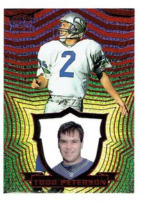 1997 Pacific Invincible Red Ruby #139 Todd Peterson Seattle Seahawks