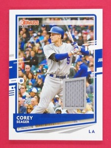 2020 Donruss Corey Seager Materials #20 Los Angeles Dodgers