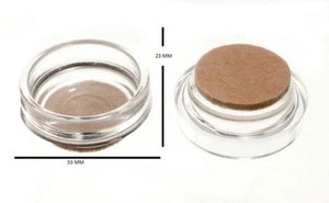 Castor Cups Furniture Floor Protector Glides Clear And Felt Pad 44mm Pack 12 - Picture 1 of 1