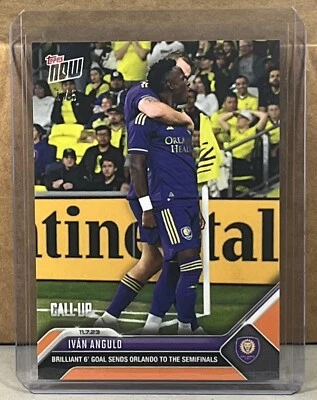 2023 TOPPS NOW MLS #231 IVAN ANGULO ORLANDO CITY Call-Up Orange Parallel 1/5 - Image 1 of 3