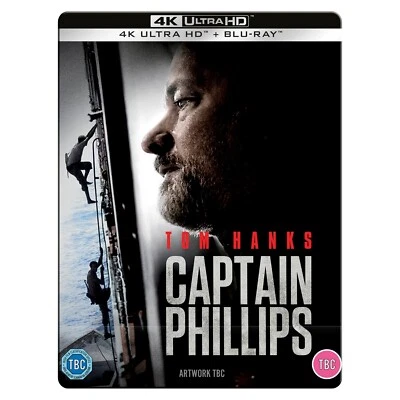 Captain Phillips Limited Edition Steelbook [12] (2 Disc) 4K UHD/Blu Ray NEW - Image 1 of 3