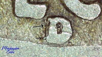 1938 D Buffalo Nickel - Repunched Mint Mark (RPM) #2 (RPM-002)- Rare Error Coin - Image 1 of 4