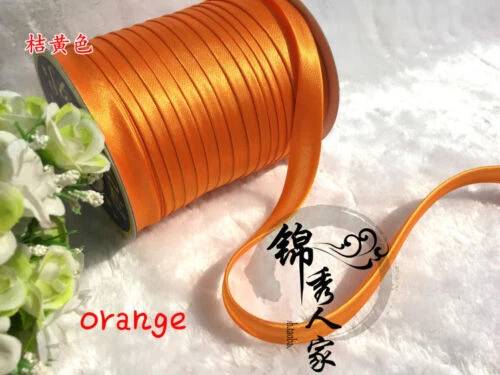 Rollo de cinta artesanal material de costura hágalo usted mismo adornos de costura satinado borde sesgado cinta de encuadernación Foto 1 de 4