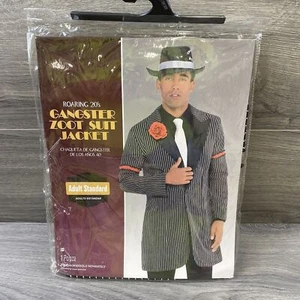 Gangster Zoot Suit Jacket Costume Adult Roaring 20s Halloween Fancy New - Picture 1 of 6