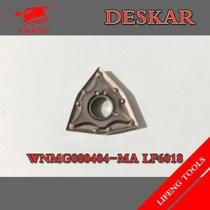 10pcs DESKAR WNMG080408-MA LF6018 Coated Turning Inserts For Stainless Steel - Foto 1 di 4