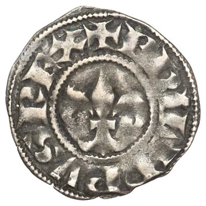 France Philippe IV Le Bel Toulousain n.d Dy.220 Toulouse argent royale française - Picture 1 of 2