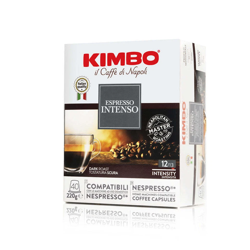 Kimbo Capsule Caffè Compatibili Nespresso® Espresso Intenso, 120 - 160 - 200 Pz