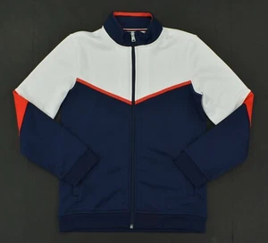 NWT Boy's Tommy Hilfiger Full Zip Sweater Sweatshirt White Blue Red S XL (16 - Picture 1 of 4