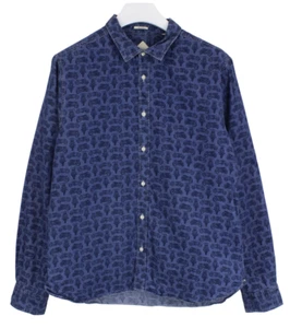CHARLES CHEVIGNON CL Biker Straight Shirt Men's XL Spread Neck Patterned - Picture 1 of 10