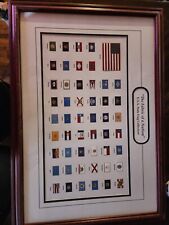 Fabric Of A Nation Lithograph State Flags Of 50 US States USA Friends Of NRA
