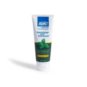 ^ Epic Xylitol Toothpaste Spearmint Non Fluoride 4.9oz - Picture 1 of 2