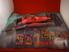 Super Sprint Tengen Nintendo NES Foldable Promo Poster Insert ONLY #C1