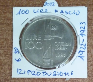 VITTORIO EMANUELE III - 100 LIRE FASCIO 1922 -RIPRODUZIONE N.2092 - Imagen 1 de 2