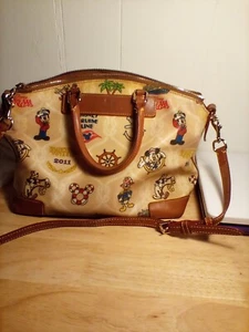 Disney Cruise Line Dooney & and Bourke Satchel Tote 2011 Dream Inaugural Voyage - Picture 1 of 11