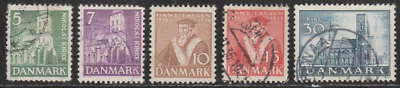 Denmak 1936 SC# 252 - 256 - Church Reformation 400th anniv. - Used Lot # 051 - Image 1 of 2