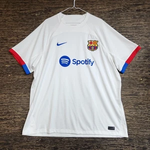NIKE FC BARCELONA 2023/24 STADIUM AWAY SOCCER JERSEY Men’s Size 2XL DX2686-101 - Picture 1 of 9