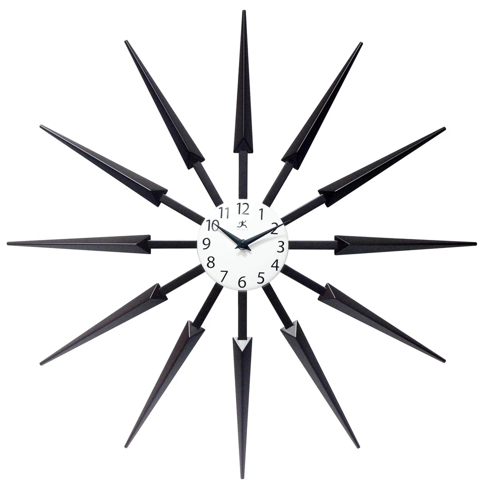 Celeste Starburst Mid-Century Modern Unique Large Wall Clock - Image 1 of 4