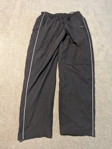 Pantalones de chándal vintage Nike para hombre grandes negros forrados de malla cortavientos calentamiento  - Imagen 1 de 8