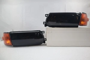 1991 92 93 1994 Smoke Headlights Amber Corner Lamp Lights For Nissan B13 Sentra - Picture 1 of 8