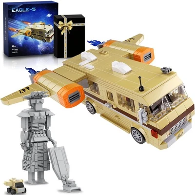 MOC Spaceballs Eagle-5 Rocket Flying Cars & Mega Maid Building Block Set Boxed - Image 1 of 4