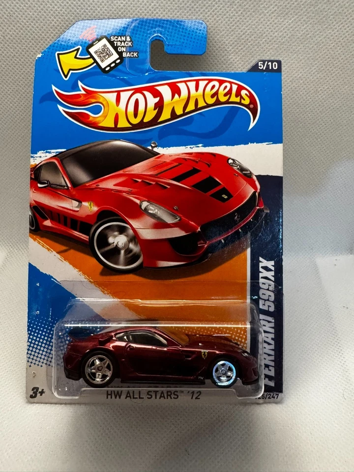 2012 Hot Wheels All Stars Ferrari 599xx Red Mc5s