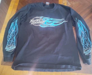 Vintage 1990s Harley Davidson Long Sleeve Tshirt CandE Auburn CA - Bild 1 von 7