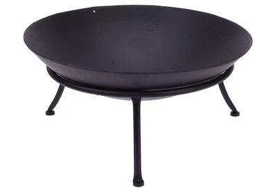 BRACIERE NUOVO LINEA VERA elegante braciere in acciaio nero (57 cm) - Immagine 1 di 4