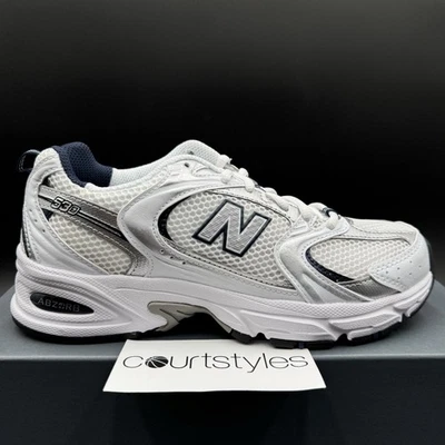 New Balance 530 White Silver Navy MR530SG Womens Mens Size - Image 1 of 4