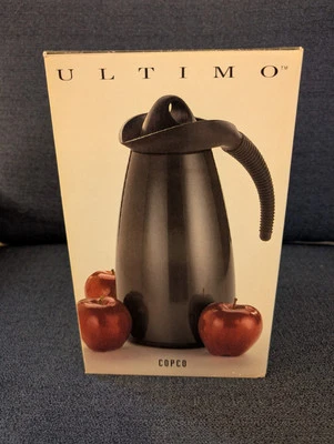 Jarra térmica Copco ULTIMO Eclipse forrada de vidrio de plástico negro Foto 1 de 4