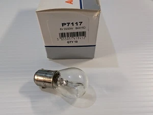 6v 20/20W p7117 7117 BAX15D Bombilla Globo Vintage Faro Lámpara 6 Voltios Moto - Imagen 1 de 6