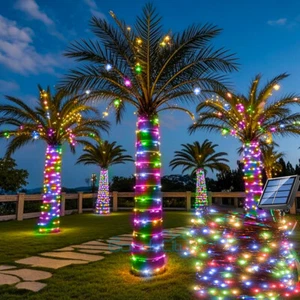 Cadena De Luces Solares 200LED Tira Luz Solar Para Exterior Jardin Navidad Decor - Picture 1 of 27