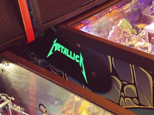 Metallica Pinball Lighted Magnetic Hinge Covers Mod-v1-GREEN-12V Edition - Picture 1 of 9
