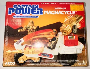Vintage Mattel Arco Captain Power Wind-Up Magnacycle MISB. Spielzeug der Zukunft! - Bild 1 von 5