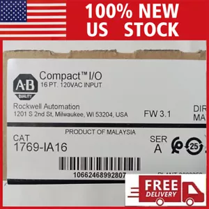 New Factory Sealed AB 1769-IA16 /A CompactLogix 16 Pt 120VAC D/I Module 1769IA16 - Picture 1 of 4