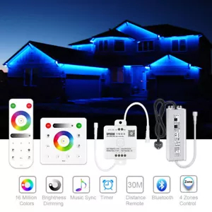 Tira de luz LED RGB RGB impermeable de 60 LED/M 10 FT ~ 300 FT montada en pared con PSU de 12 V - Imagen 1 de 15