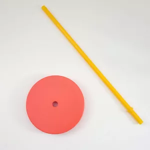 Starbucks Replacement Lid Straw Orange Yellow for 24oz Tumbler Venti Cup - Picture 1 of 3