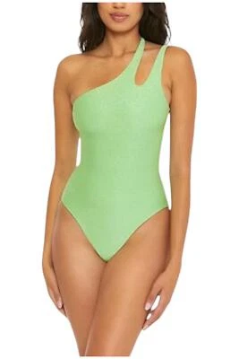 Becca女式珠光紫色不对称单件海泡 — 第 1/2 张图片