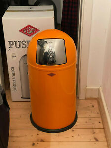 WESCO Pushboy - Mülleimer, 50 Liter, orange, neu