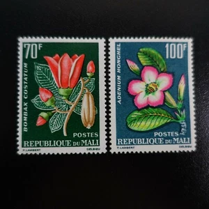 Mali N°58/59 Flowers mint MNH Adherences - Picture 1 of 2