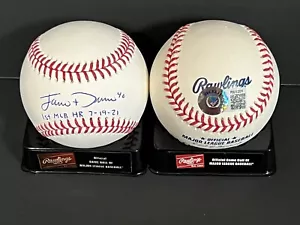Jarren Duran Boston Red Sox autografato MLB Baseball Beckett ologramma 1° HR - Foto 1 di 1