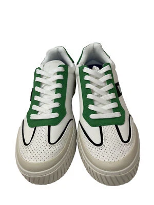 DKNY Men Shoes Size 8 Side Logo Perforated Two Tone Branded Sole Racer Toe - Image 1 of 4