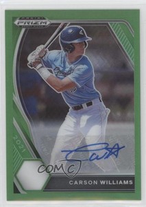 2021 Panini Prizm Draft Picks Lime Green /23 Carson Williams #PDP28 Auto