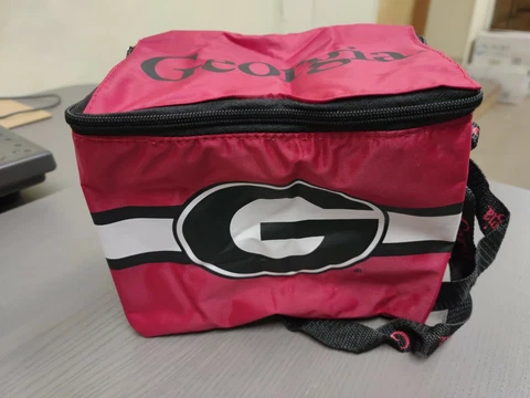 Officially Licensed NCAA Georgia Bulldogs Team Logo Insulated Lunch Bag 6 Pack Cover