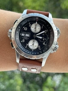 Hamilton Khaki X Wind Chronograph Automatic Day Date Mens 44mm Swiss H776160 - Picture 1 of 14