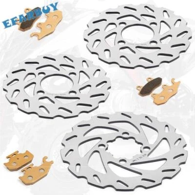 Front Rear Brake Disc Rotor Pads For Yamaha Raptor 700 700R YFM 700 R 2006-2012 - Image 1 of 4