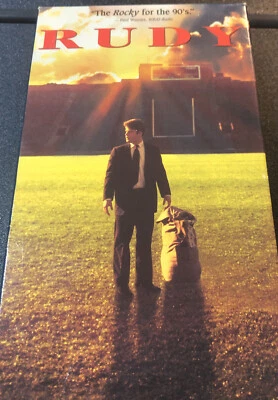 Rudy (VHS, 1994, Closed Captioned) Sean Astin - Image 1 of 2