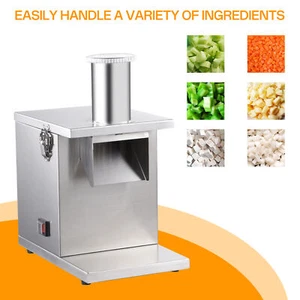 Electric Dicer Slicer Machine Vegetable Fruit Chopper Cutter Food Durable 110V - Picture 1 of 8