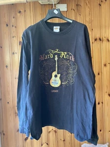 Maglia T Shirt A Miniche Lunghe Hard Rock Cafe London Size M Taglia M - Foto 1 di 4