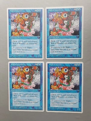 Wall of Wonder x4 PLAYSET , MTG Chronicles (1995), Uncommon Blue Creature NM - Image 1 of 2